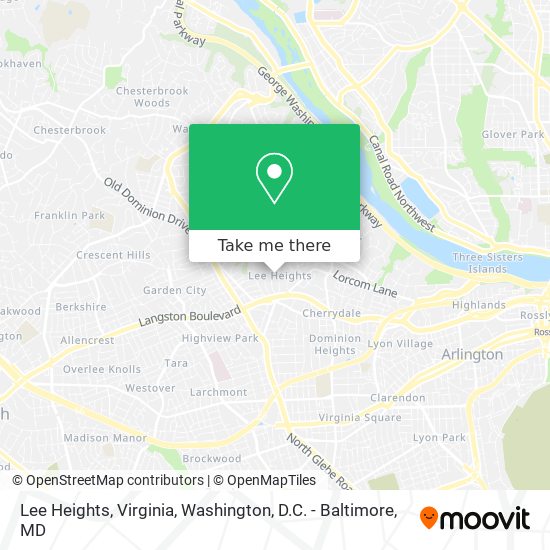 Mapa de Lee Heights, Virginia