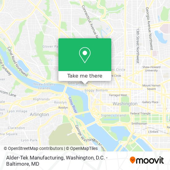 Alder-Tek Manufacturing map