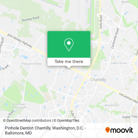 Mapa de Pinhole Dentist Chantilly