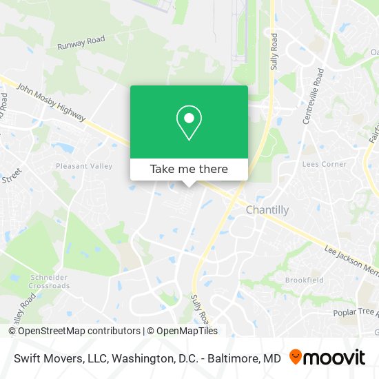 Mapa de Swift Movers, LLC