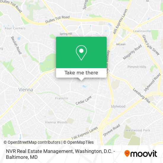 Mapa de NVR Real Estate Management