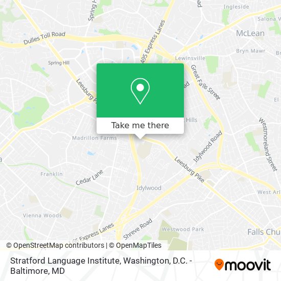 Mapa de Stratford Language Institute