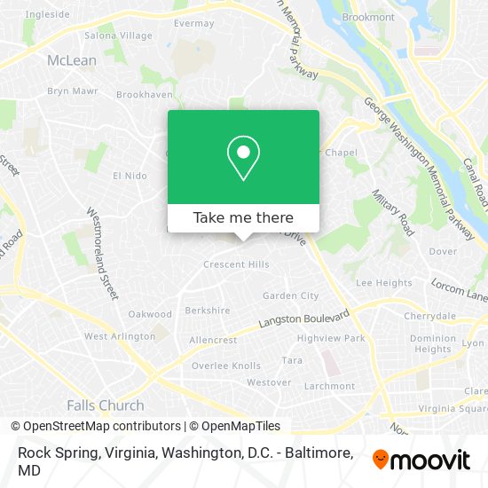 Rock Spring, Virginia map