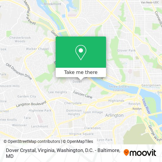 Dover Crystal, Virginia map