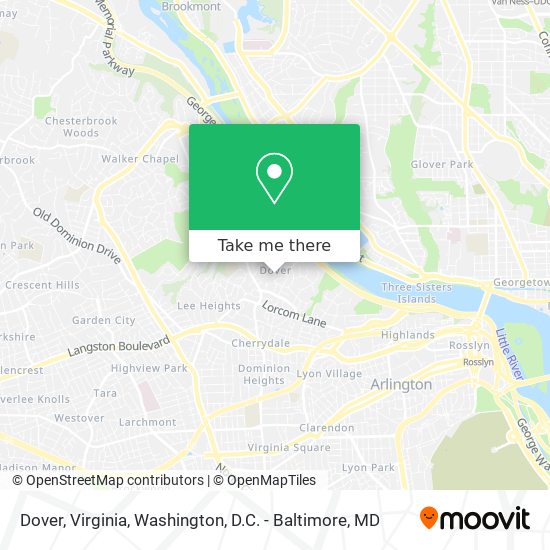 Dover, Virginia map