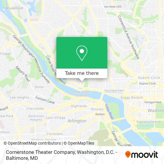 Mapa de Cornerstone Theater Company