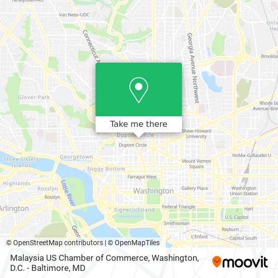 Malaysia US Chamber of Commerce map