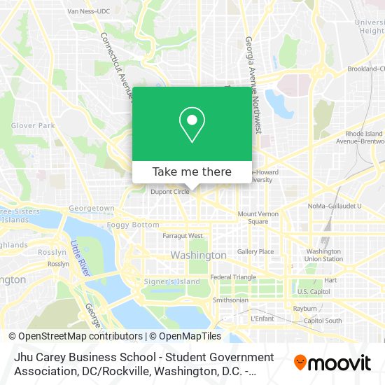 Jhu Carey Business School - Student Government Association, DC / Rockville map