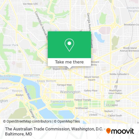 Mapa de The Australian Trade Commission