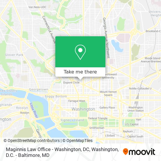 Maginnis Law Office - Washington, DC map