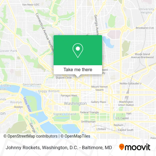 Johnny Rockets map