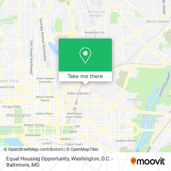 Mapa de Equal Housing Opportunity