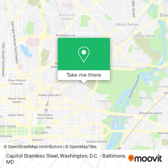 Mapa de Capitol Stainless Steel