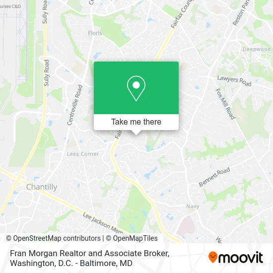 Fran Morgan Realtor and Associate Broker map