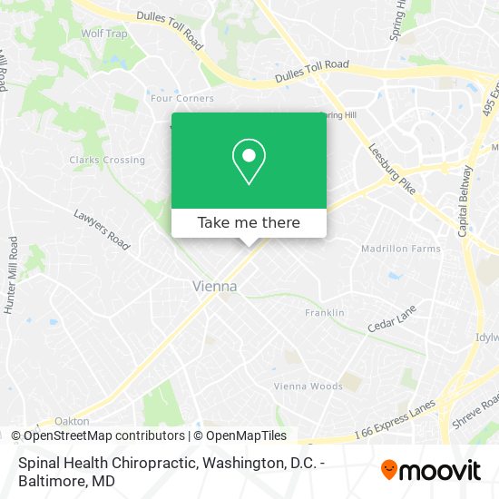 Spinal Health Chiropractic map