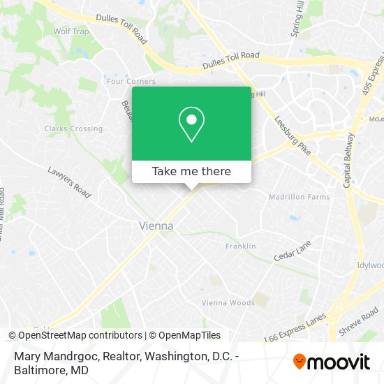 Mary Mandrgoc, Realtor map