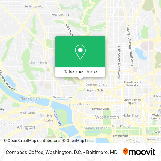 Compass Coffee map