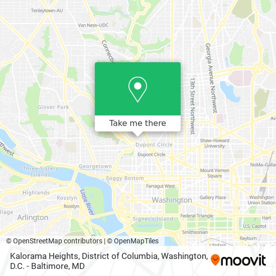 Kalorama Heights, District of Columbia map