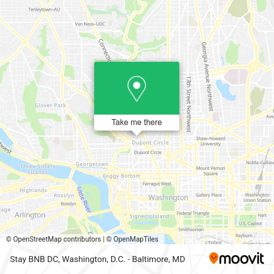 Stay BNB DC map