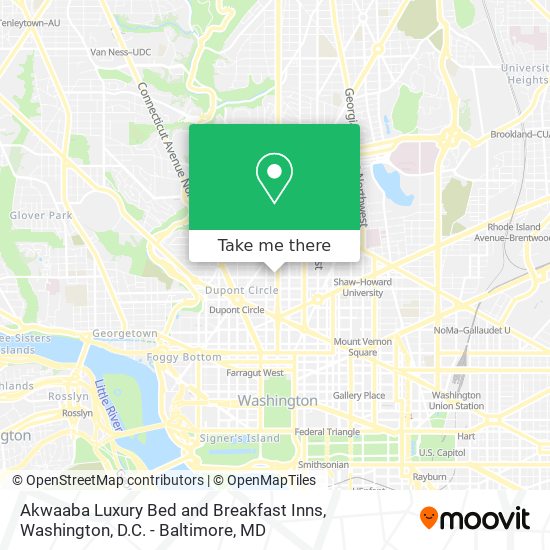 Akwaaba Luxury Bed and Breakfast Inns map