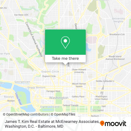 Mapa de James T. Kim Real Estate at McEnearney Associates