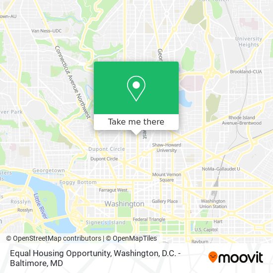 Mapa de Equal Housing Opportunity