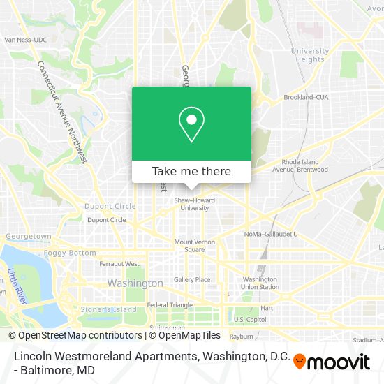 Mapa de Lincoln Westmoreland Apartments