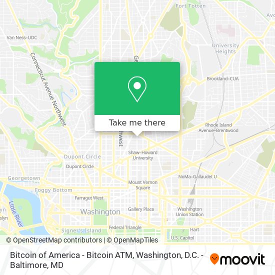 Bitcoin of America - Bitcoin ATM map