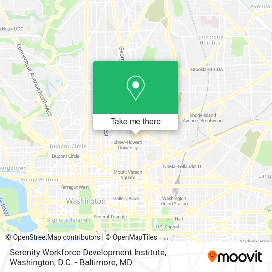 Serenity Workforce Development Institute map