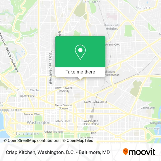 Crisp Kitchen map