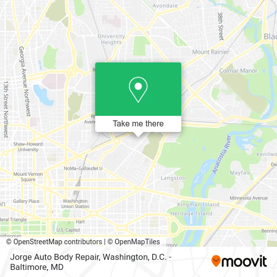 Jorge Auto Body Repair map