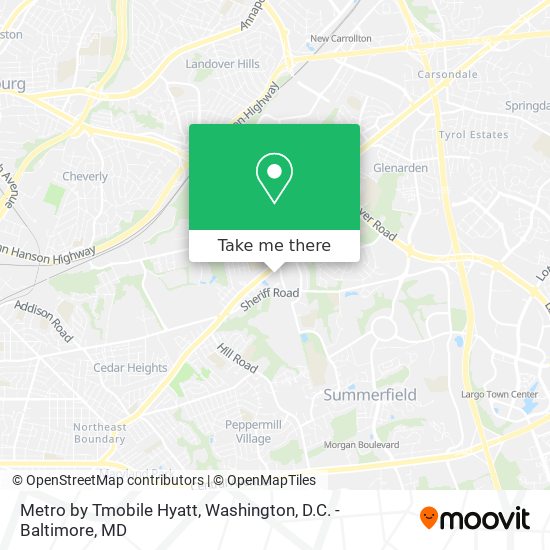 Metro by Tmobile Hyatt map