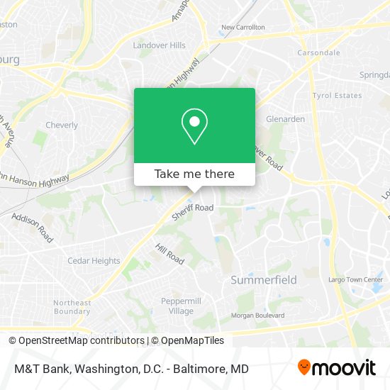 M&T Bank map