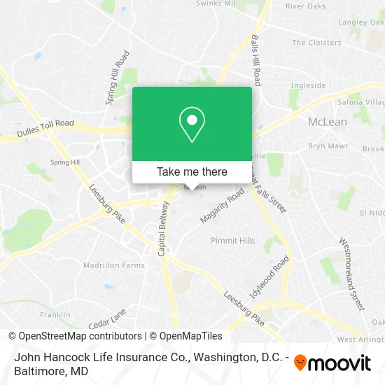 John Hancock Life Insurance Co. map