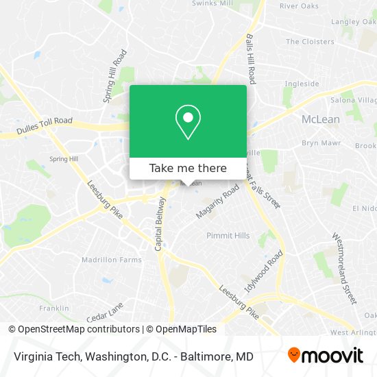 Mapa de Virginia Tech