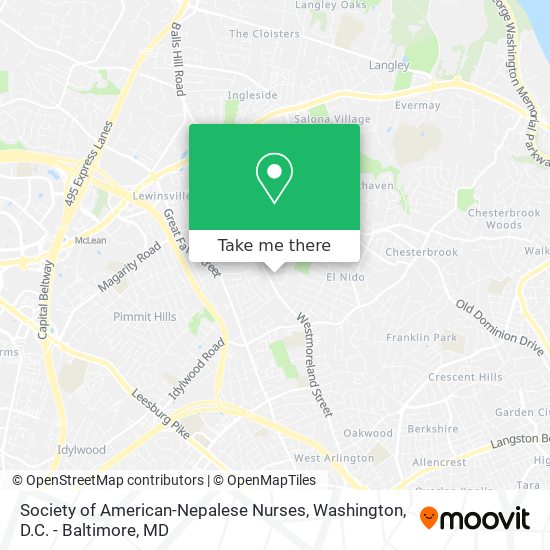 Society of American-Nepalese Nurses map