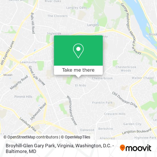 Broyhill-Glen Gary Park, Virginia map
