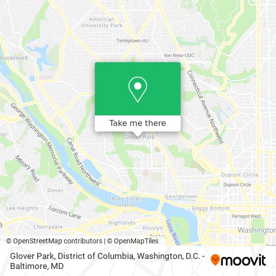 Mapa de Glover Park, District of Columbia