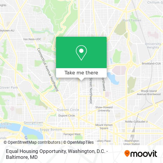 Mapa de Equal Housing Opportunity