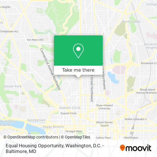 Equal Housing Opportunity map