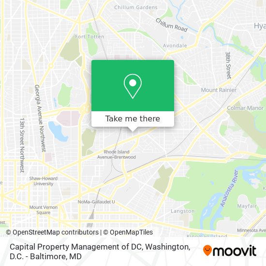 Capital Property Management of DC map