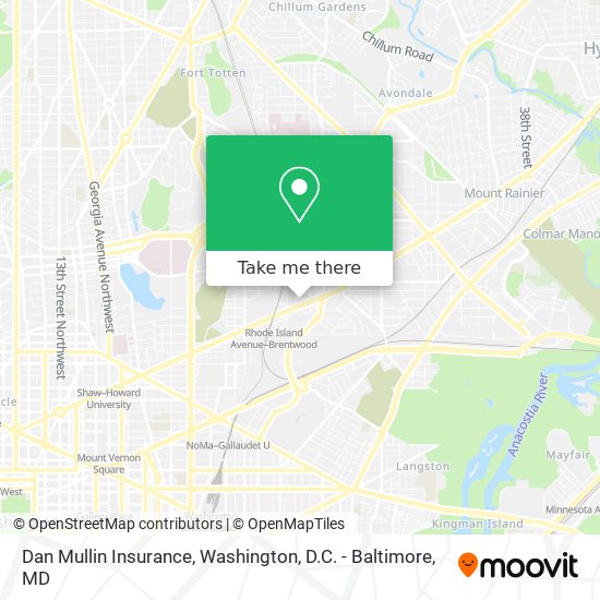 Dan Mullin Insurance map