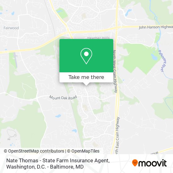Mapa de Nate Thomas - State Farm Insurance Agent