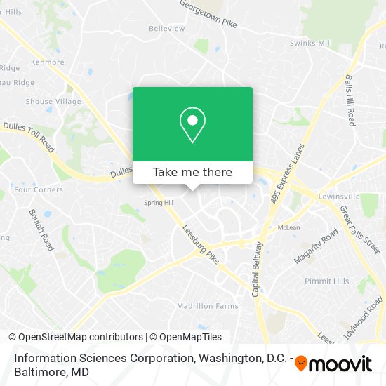 Information Sciences Corporation map