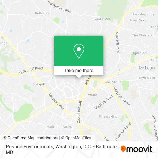 Pristine Environments map