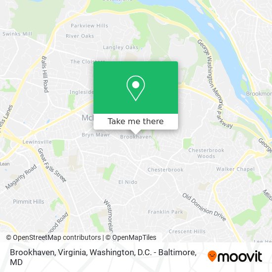 Mapa de Brookhaven, Virginia