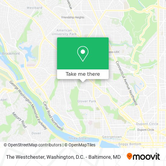 The Westchester map