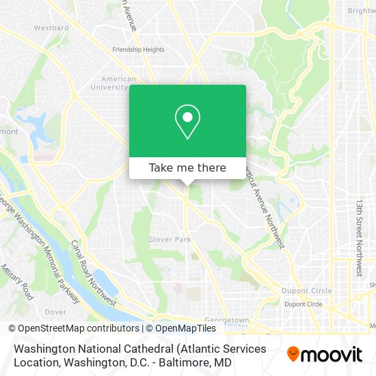 Mapa de Washington National Cathedral