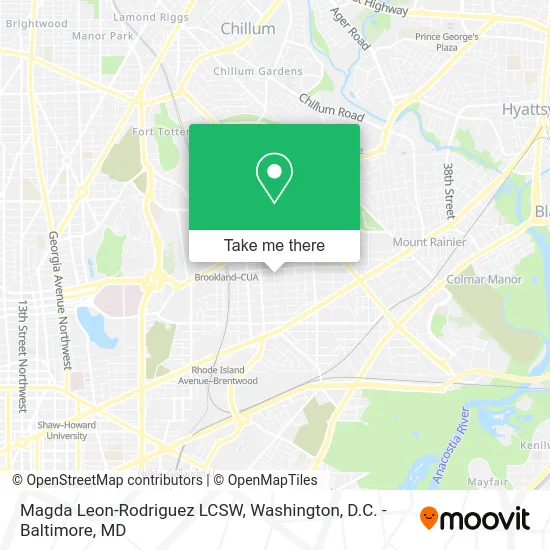 Magda Leon-Rodriguez LCSW map