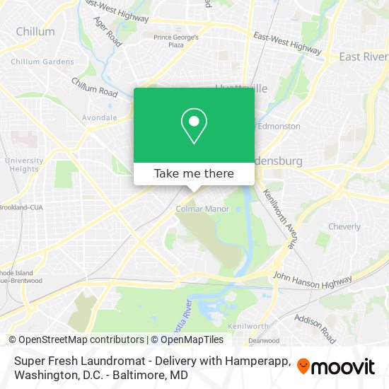 Super Fresh Laundromat - Delivery with Hamperapp map